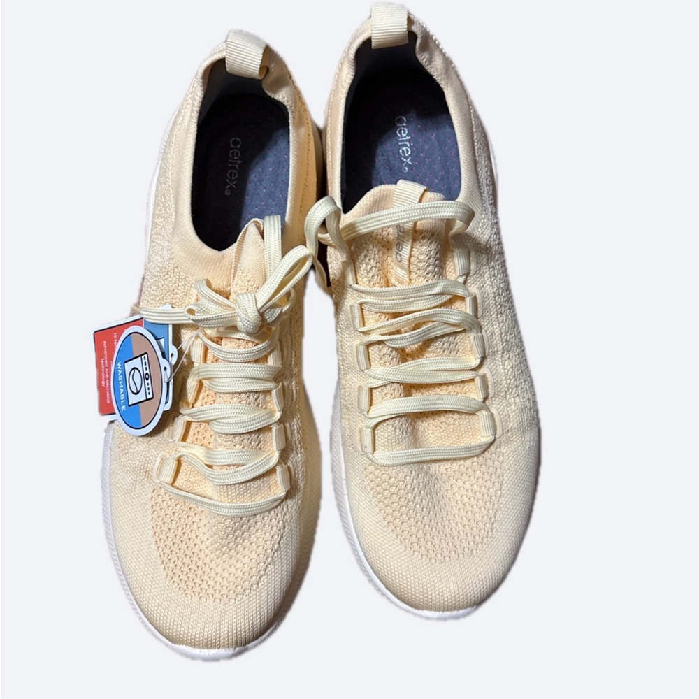 Aetrex Cream Kids Shoes
